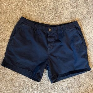 Men’s Bearbottom Stretch Chino Shorts Navy Size XXL 5.5” Inseam